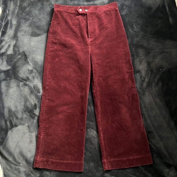 & Other Stories Pants - & Other Stories high rise wide leg corduroy pants